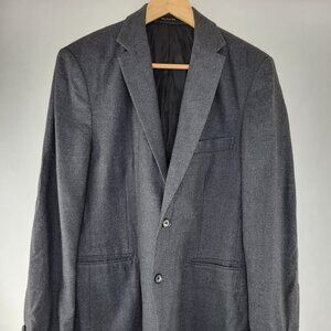 L.L. Bean Men's Size 40 Sport Coat Charcoal Gray 2 Button 90% Wool 10% Silk